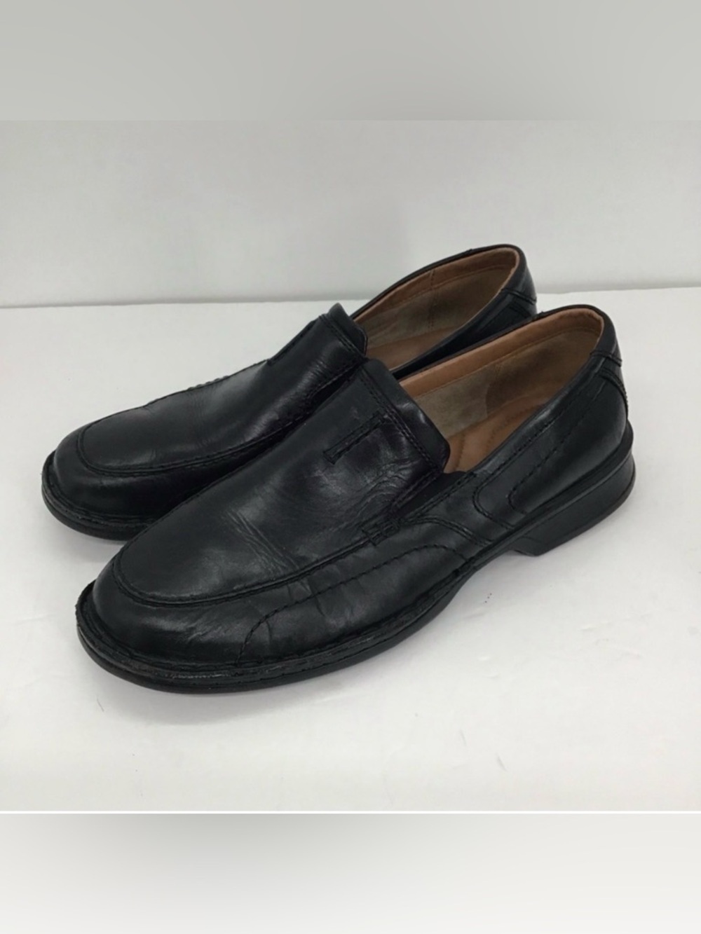Clark’s Northam Men’s Leather Slip-On Loafer Shoe Black Casual Size 9M